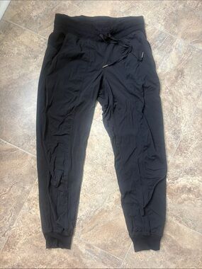 Lululeon dance studio Black Jogger Pants with Drawstring Waist